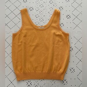 NWOT St. John by Marie Gray Women's Yellow‎ Santana Sleeveless Knit Tank Top M